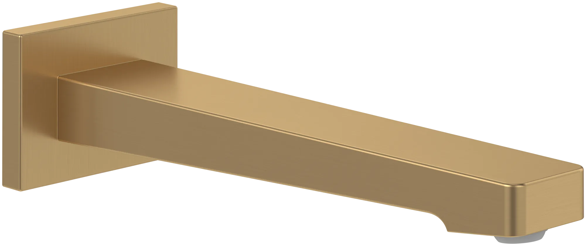 Badewannenauslauf „Architectura Square“ 22,4 cm in Brushed Gold