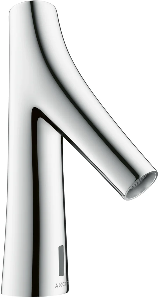 Hansgrohe AXOR Starck Organic Waschtischmischer Elektronik Batteriebetrieb Chrom Brausestrahl ComfortZone 90 5 l/min isolierte Wasserführung