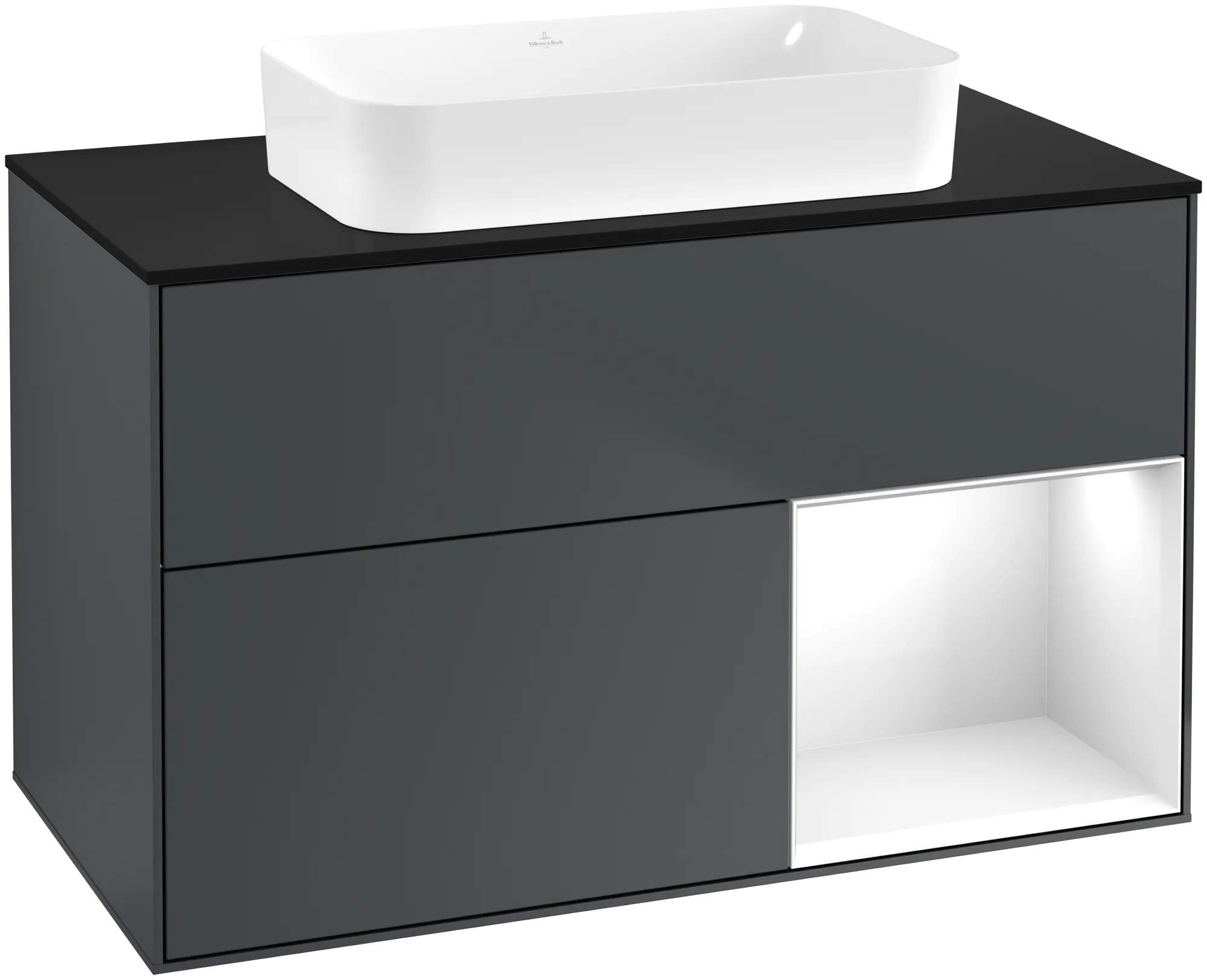 Villeroy & Boch Finion Waschbeckenunterschrank G66, Midnight Blue Matt/Lacquer