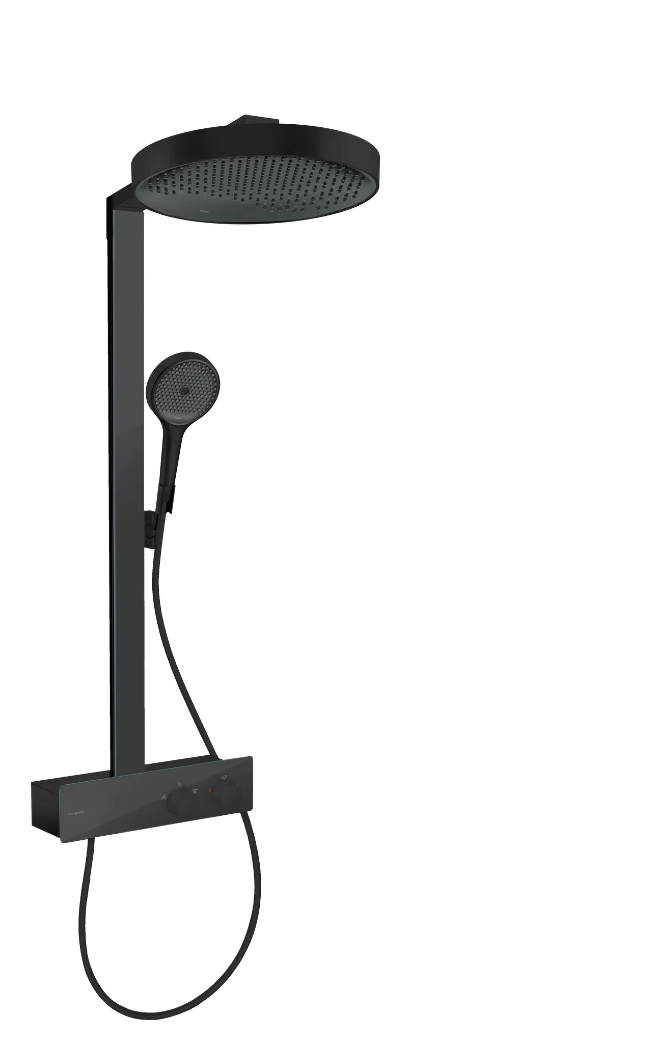 Hansgrohe Rainfinity Showerpipe 360 1jet mit ShowerTablet 350, Mattschwarz Hansgrohe Rainfinity Showerpipe 360 1jet mit ShowerTablet 350, Mattschwarz