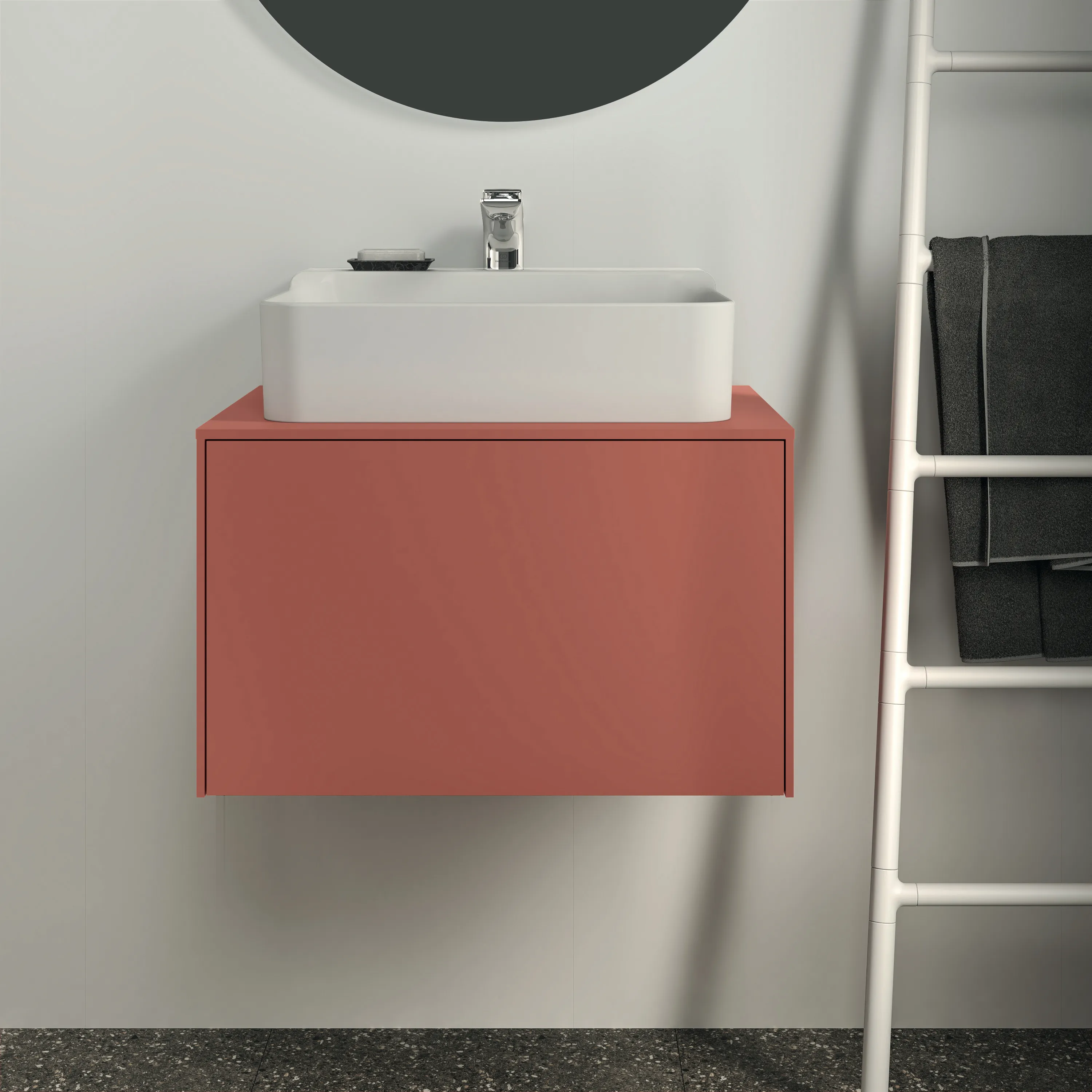 Ideal Standard Waschtischunterschrank „Conca“ 60,2 × 37 × 50,5 cm Sunset matt lackiert