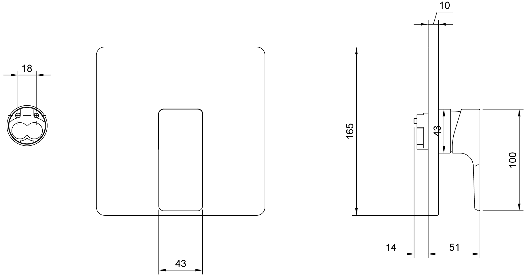 Villeroy & Boch Subway 3.0 Unterputz-Einhebel-Armatur, 165x51x165mm, Brushed Nickel Matt Villeroy & Boch Subway 3.0 Unterputz-Einhebel-Armatur, 165x51x165mm, Brushed Nickel Matt