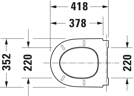 Duravit WC-Sitz „Qatego“ 36,8 × 42,5 × 4,4 cm