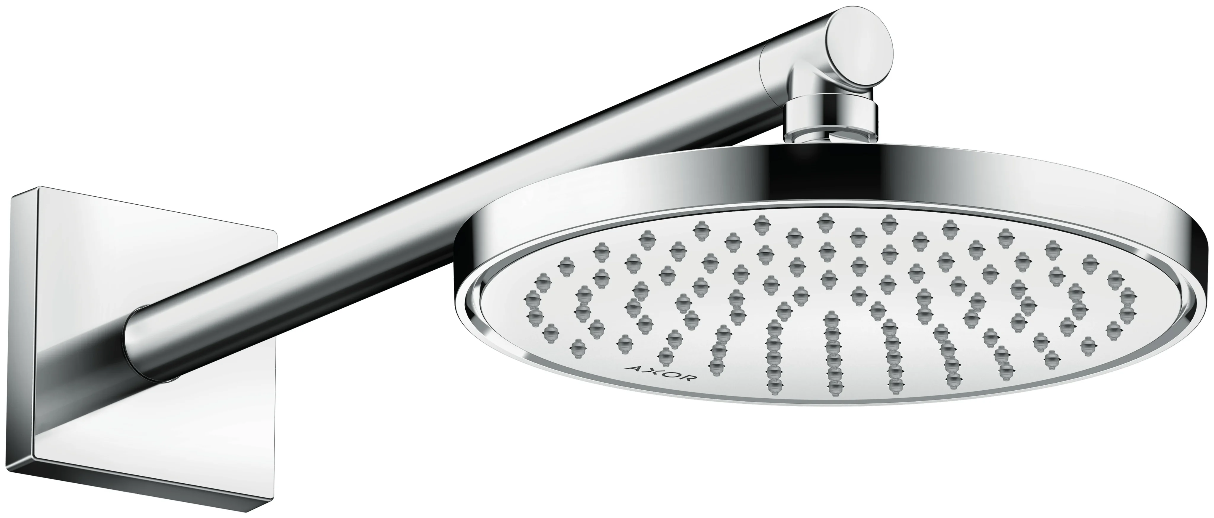 Hansgrohe AXOR ShowerSolutions Kopfbrause 220 1jet EcoSmart Chrom, 220 mm Brausekopfgröße, verstellbarer Winkel, abnehmbar zur Reinigung Hansgrohe AXOR ShowerSolutions Kopfbrause 220 1jet EcoSmart Chrom, 220 mm Brausekopfgröße, verstellbarer Winkel, abnehmbar zur Reinigung