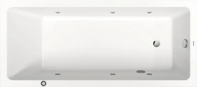 Duravit Whirlwanne „No.1“ rechteck 1800 × 800 mm, Fußablauf mit Jet Project, in Weiß Duravit Whirlwanne „No.1“ rechteck 1800 × 800 mm, Fußablauf mit Jet Project, in Weiß