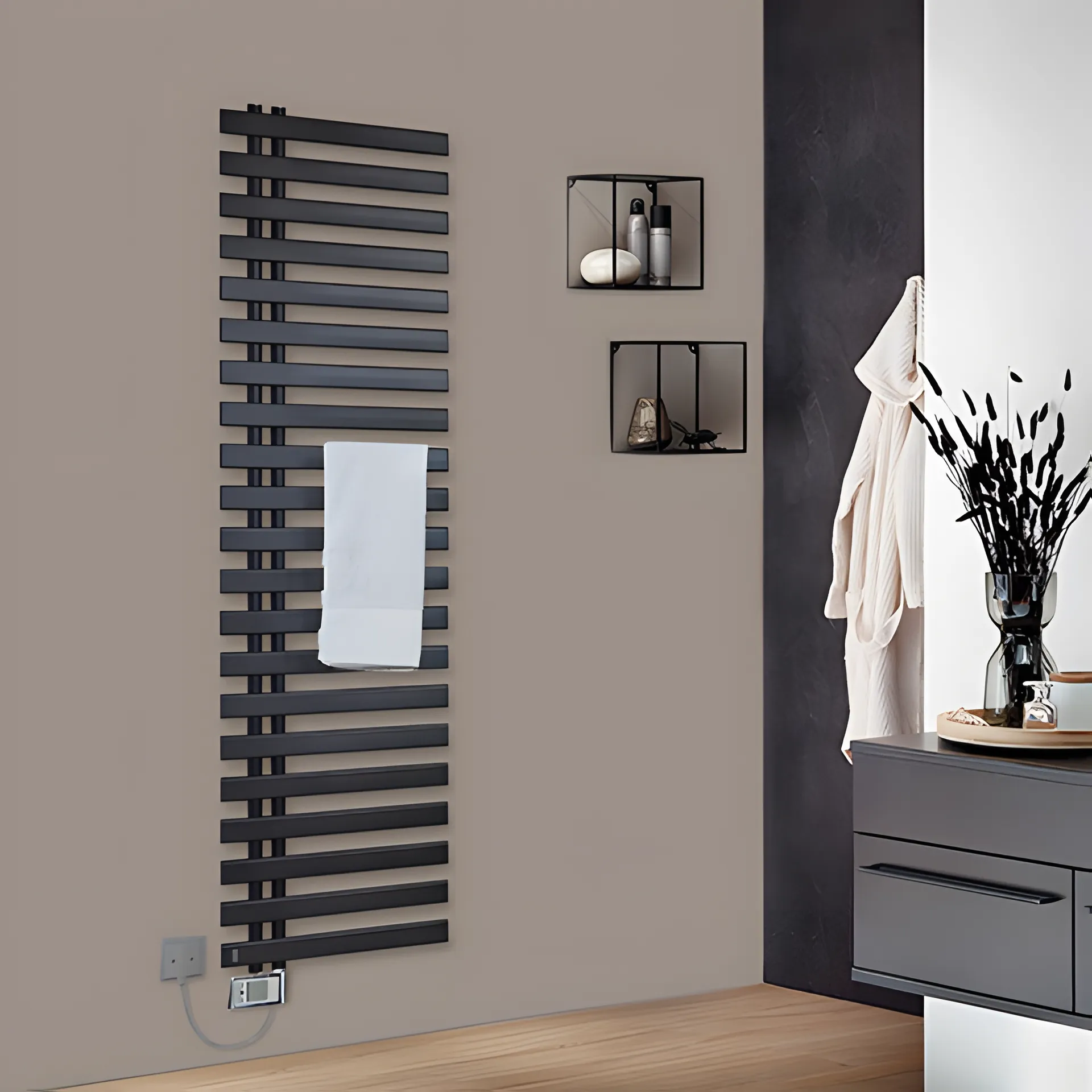 BEMM Design-Elektroheizkörper „ChaCha E“ 50 × 84,9 cm in Hellelfenbein perlmatt BEMM Design-Elektroheizkörper „ChaCha E“ 50 × 84,9 cm in Hellelfenbein perlmatt