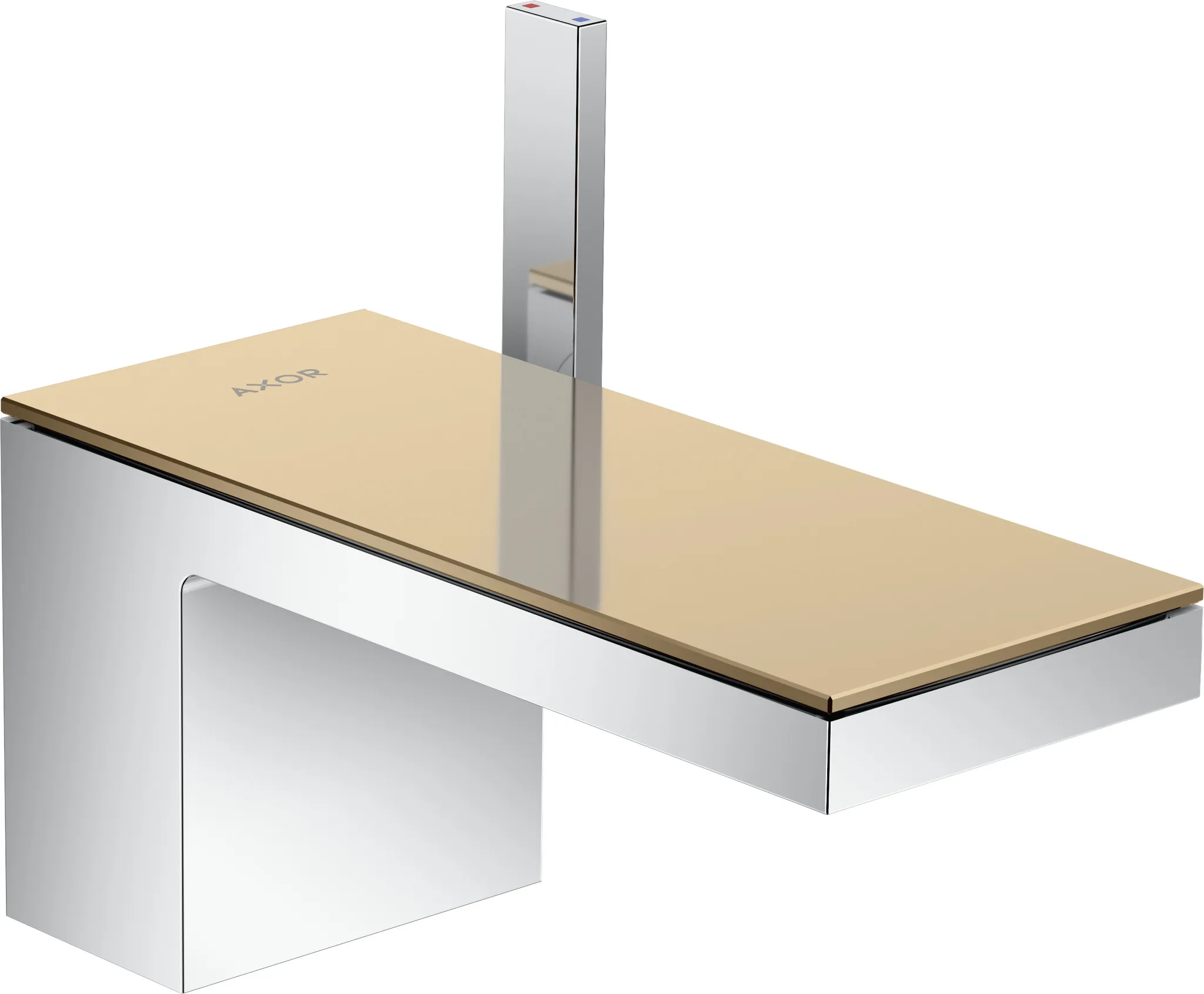 AXOR MyEdition Einhebel-Waschtischmischer 70 mit Push-Open Ablaufgarnitur ohne Platte Chrom