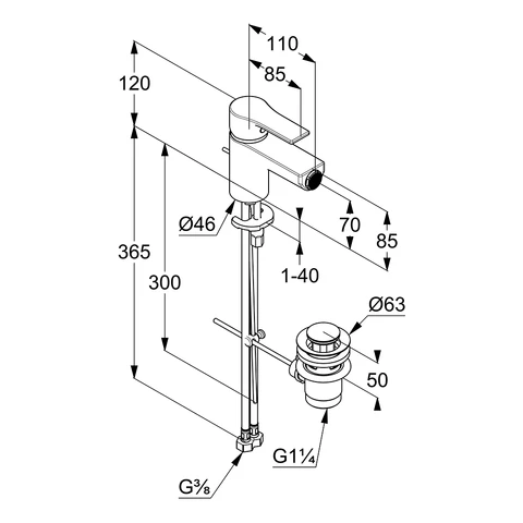 ZENTA SL BidetEHM Ablaufgarnitur chrom ZENTA SL BidetEHM Ablaufgarnitur chrom