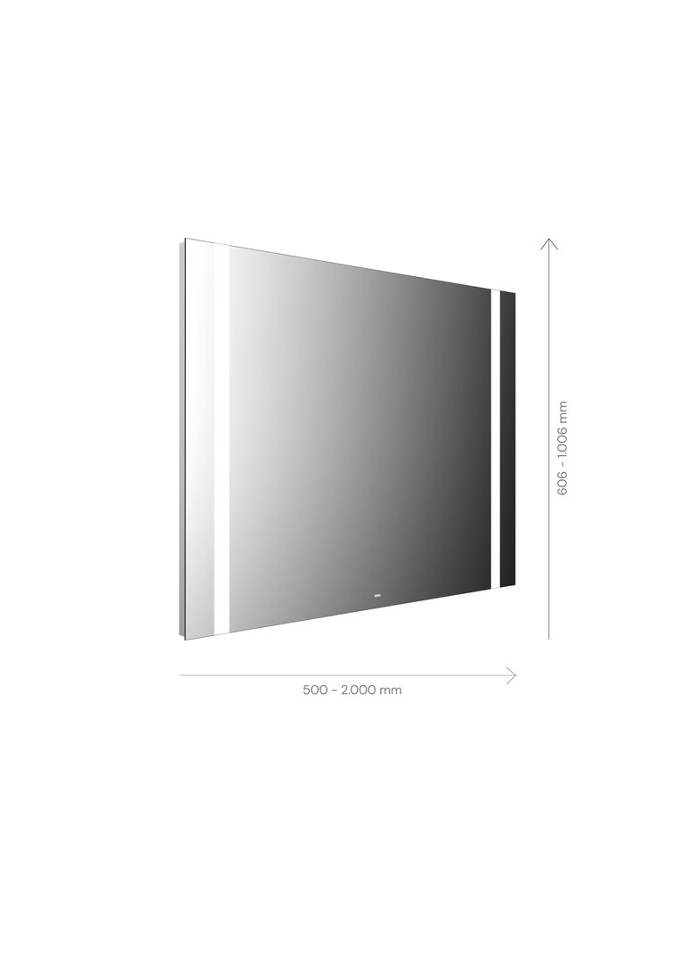 emco Lichtspiegel mit Sensorschalter „MI 500“ 50 × 60,6 cm