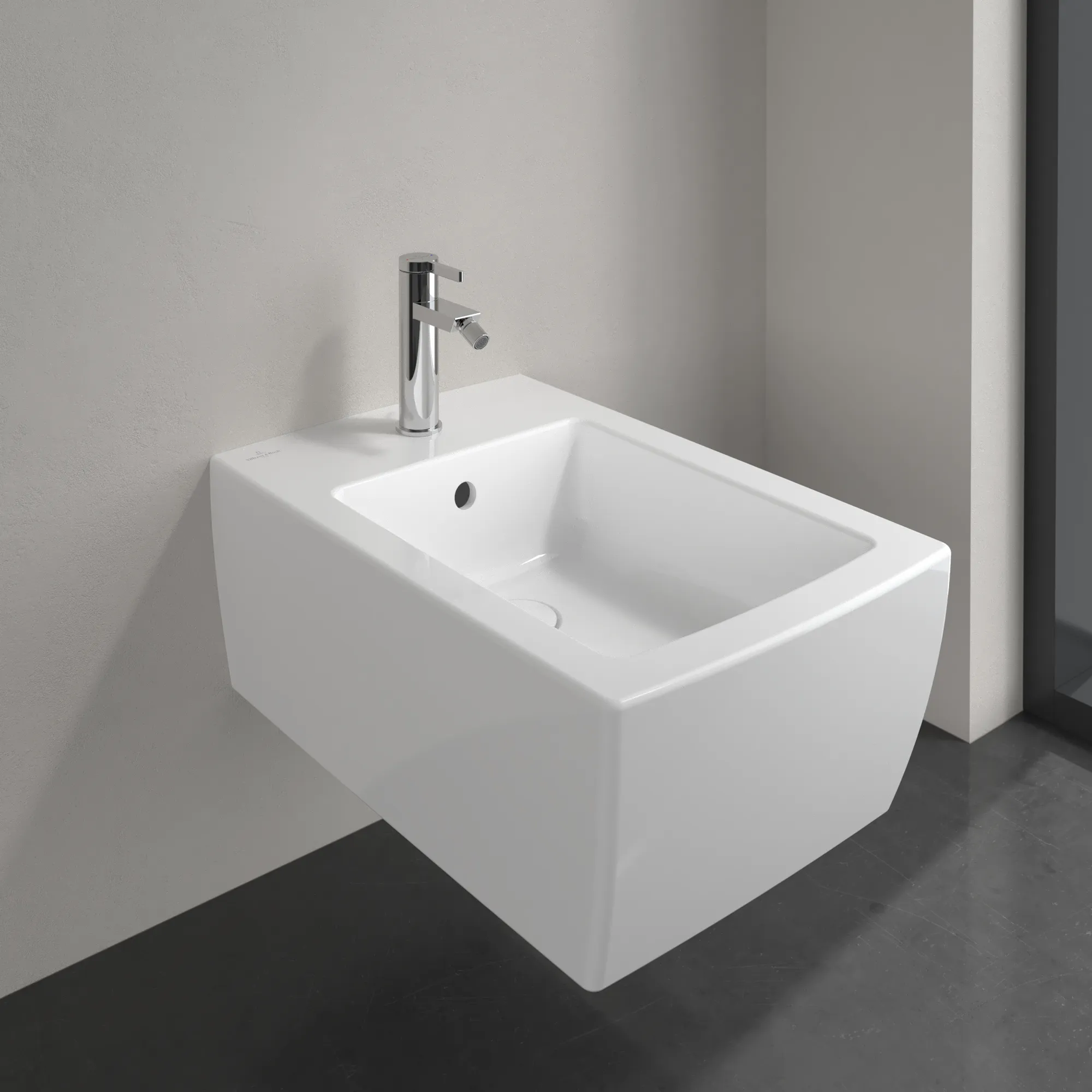 Bidet „Memento 2.0“, Befestigung verdeckt 37,5 × 23 × 56 × 56 cm