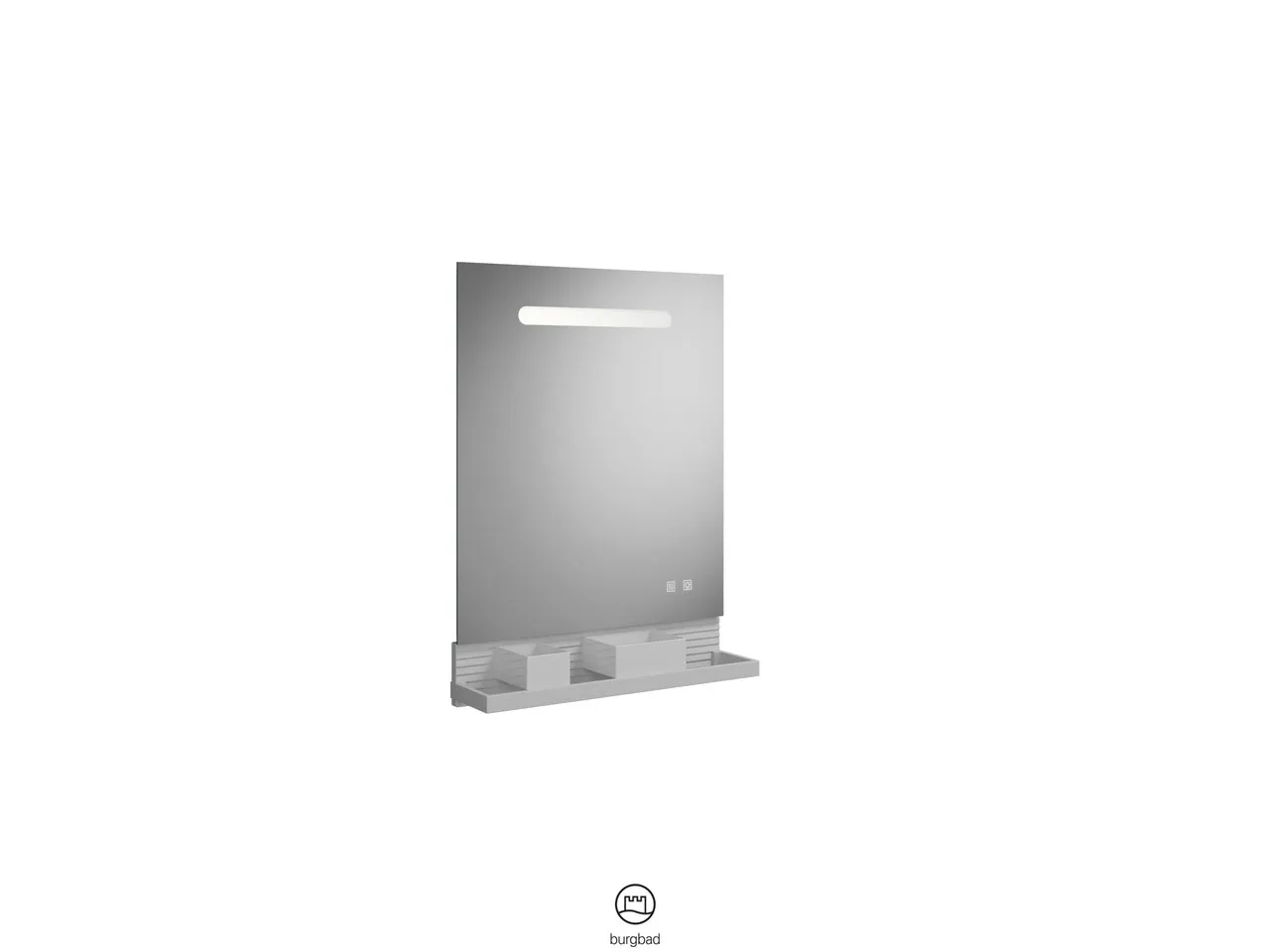 burgbad Fiumo Leuchtspiegel, 150x600x817 mm, Alu-Optik, LED-Beleuchtung 5700 K, Spiegelheizung 38 W, USB-Ports, IP44 burgbad Fiumo Leuchtspiegel, 150x600x817 mm, Alu-Optik, LED-Beleuchtung 5700 K, Spiegelheizung 38 W, USB-Ports, IP44