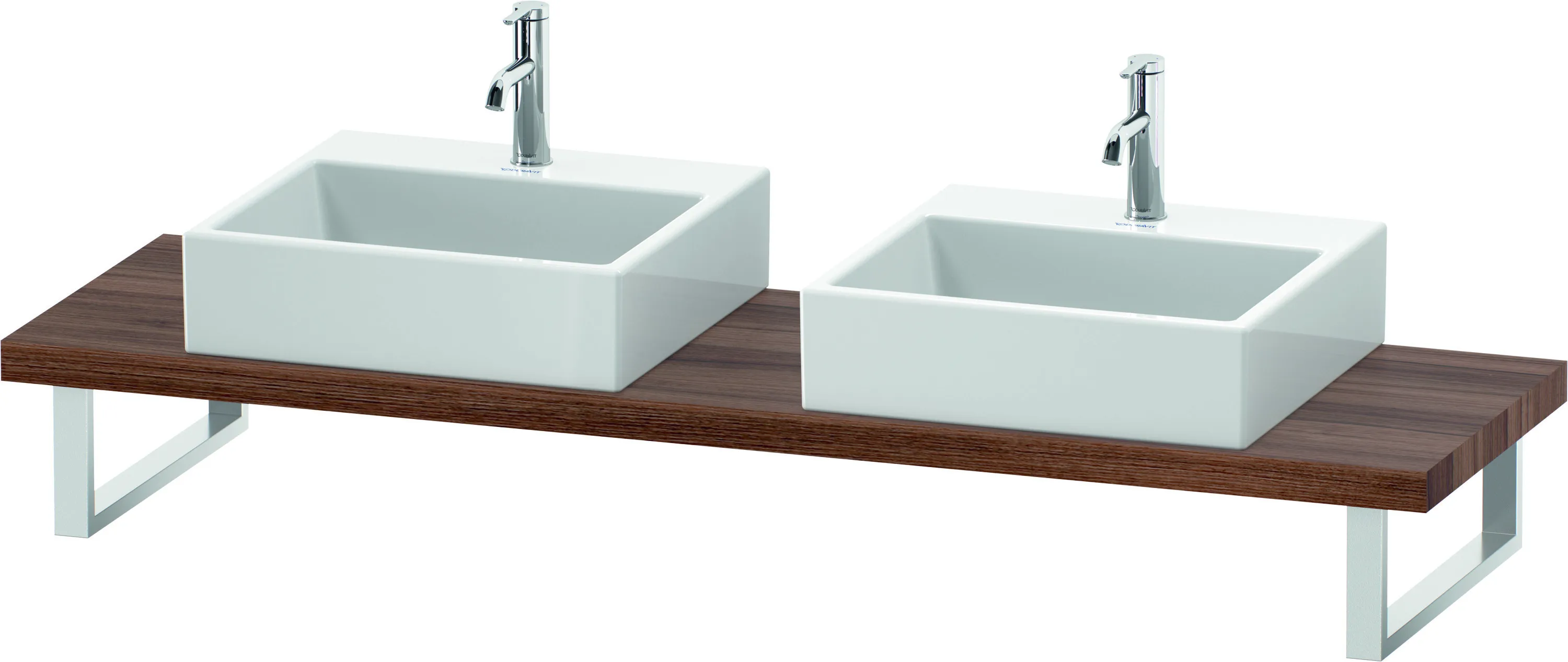 Duravit Konsole „L-Cube“ in Nussbaum Natur