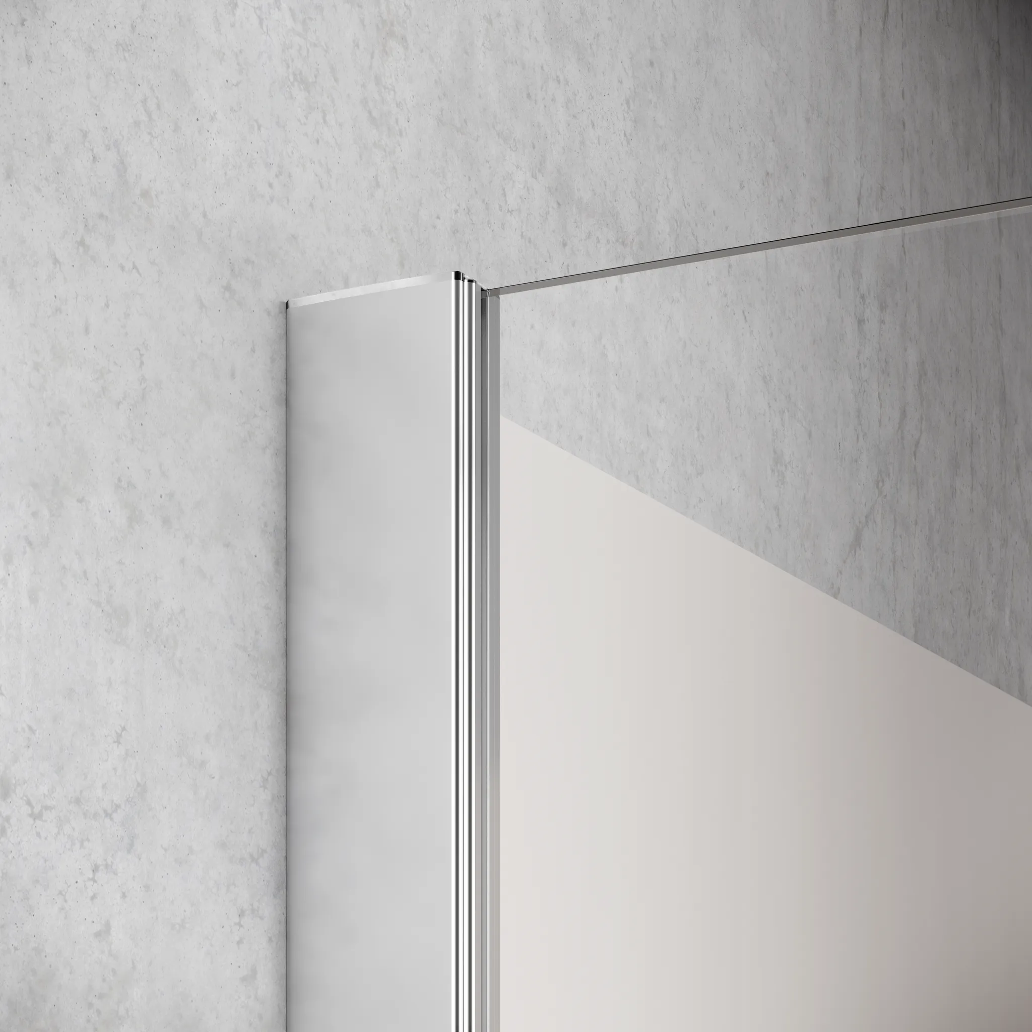 Kermi Duschtür Schwingtür mit Festfeld mit Wandprofil links für Ecke „LIGA“ 200 cm Glas Klar, Profile Schwarz Soft (RAL 9005), Drehtür mit festem Paneel