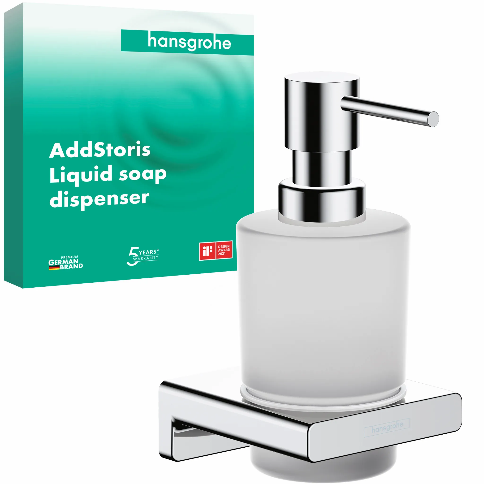 Hansgrohe AddStoris Q Lotionspender, Chrom Hansgrohe AddStoris Q Lotionspender, Chrom