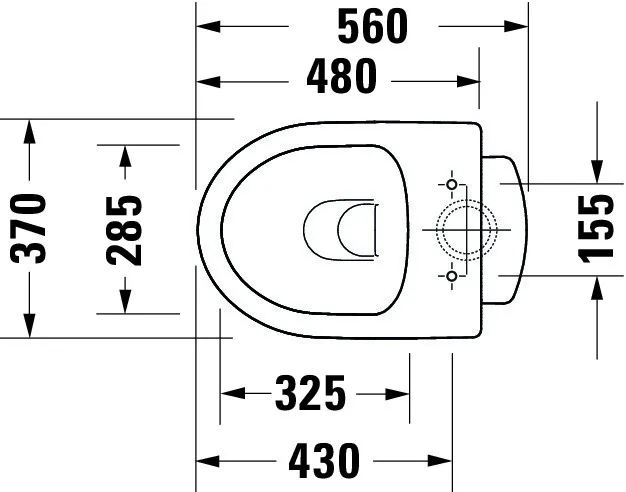 Stand-Tiefspül-WC „No.1“ 37 × 40 × 56 cm