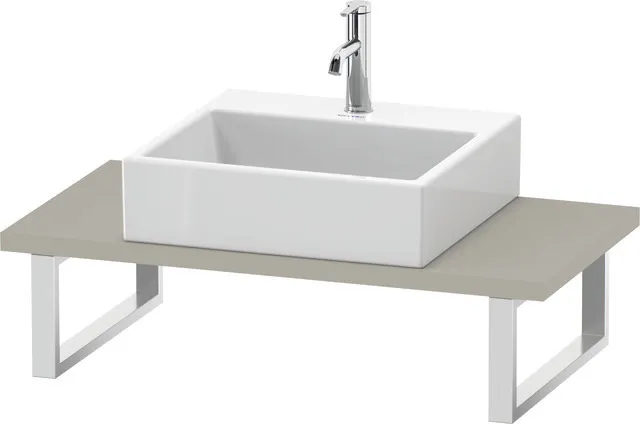 Duravit Konsole „L-Cube“ in Taupe Matt