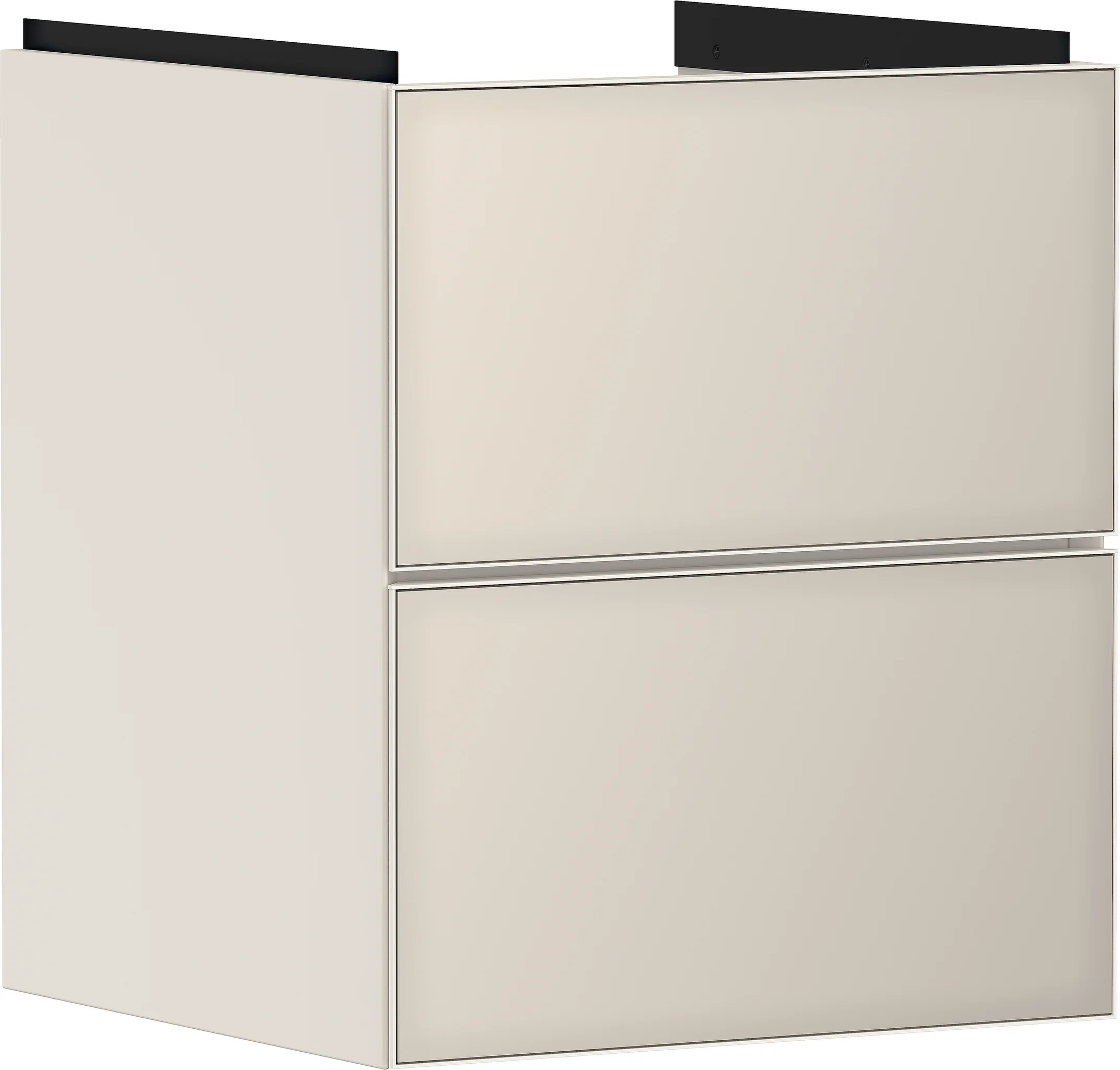 Hansgrohe Xevolos E Waschtischunterschrank Sandbeige Matt 480/475 mm mit 2 Schubkästen, grifflos, SoftClose, vormontiert