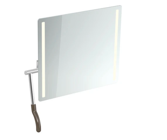 HEWI Kippspiegel „Serie 802 LifeSystem“ 60 × 54 cm in Umbra