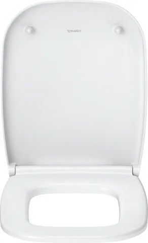 Duravit Univ. WC-Sitz Eckig Tief 443mm Ülap., Weiß