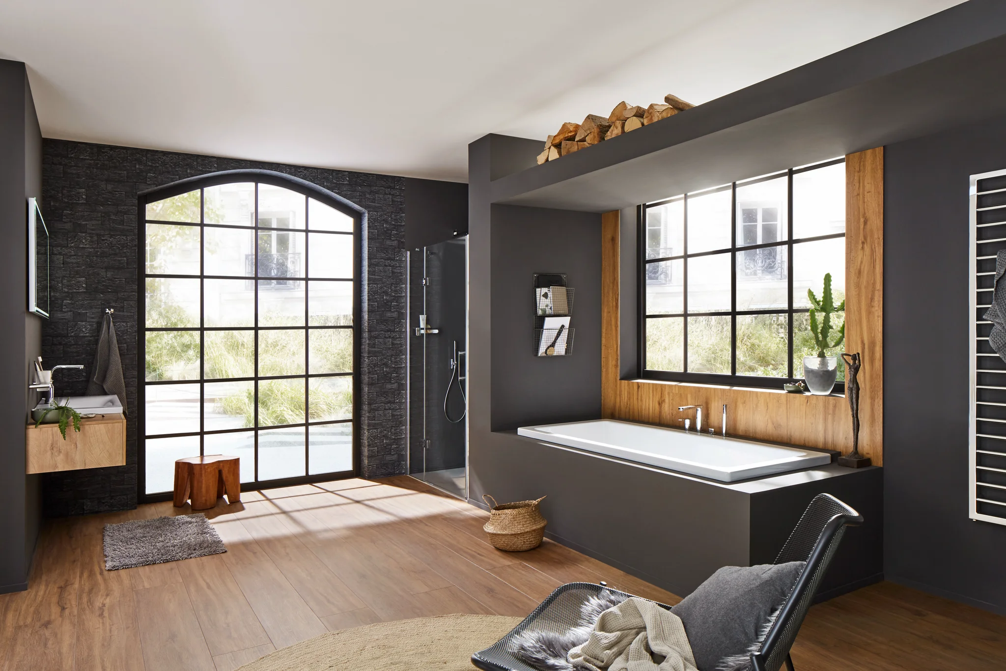Kaldewei CONODUO Badewanne, 1800x800 mm, manhattan, mit Griffloch