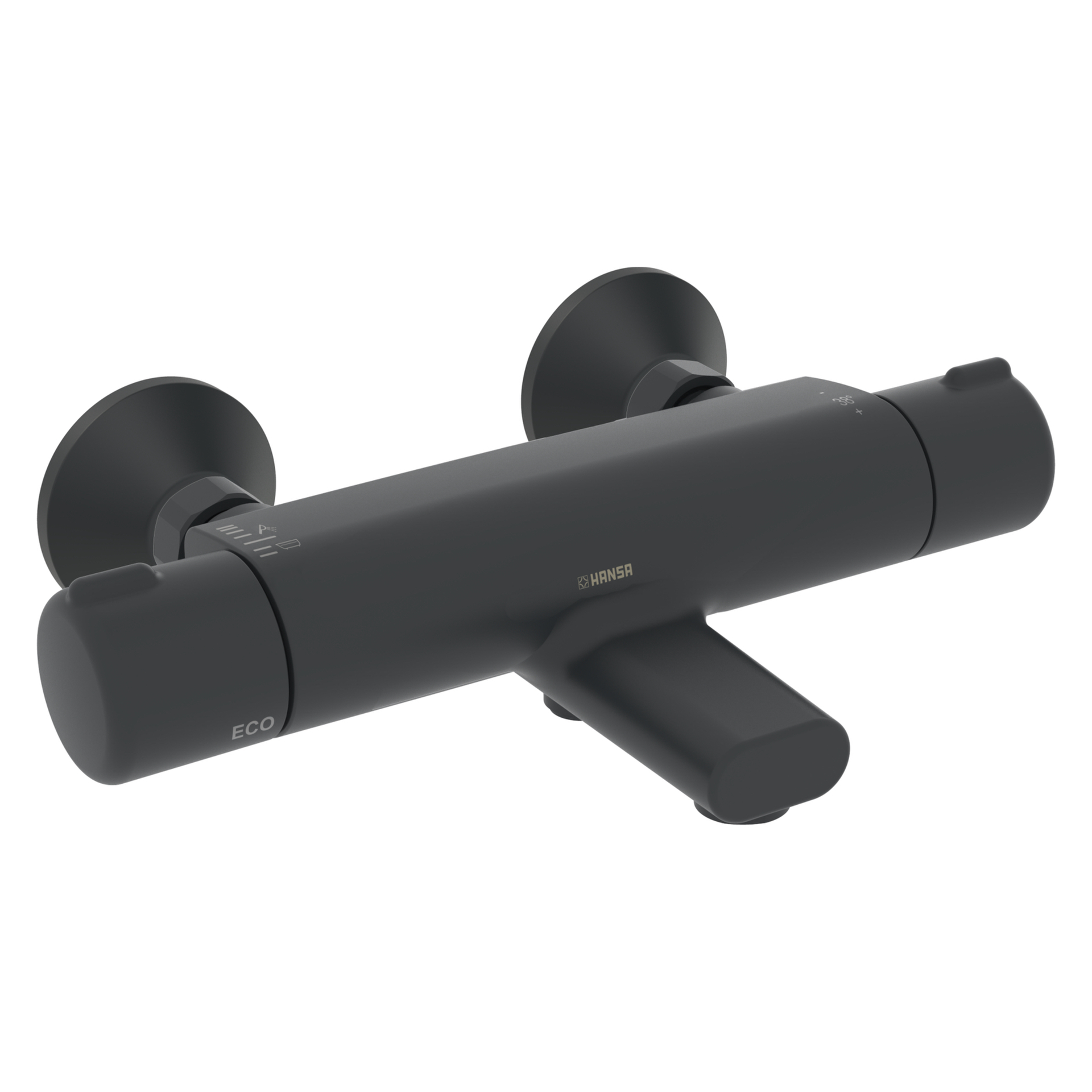 Zweihand-Wannenarmatur „Micra“ Ausladung 159 mm in Matt-Schwarz Zweihand-Wannenarmatur „Micra“ Ausladung 159 mm in Matt-Schwarz