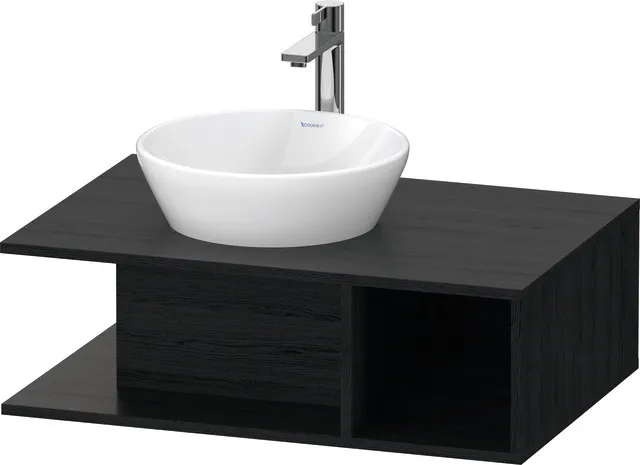 Duravit Waschtischunterschrank wandhängend „D-Neo“ 80 × 26 × 55 cm Eiche Schwarz Duravit Waschtischunterschrank wandhängend „D-Neo“ 80 × 26 × 55 cm Eiche Schwarz