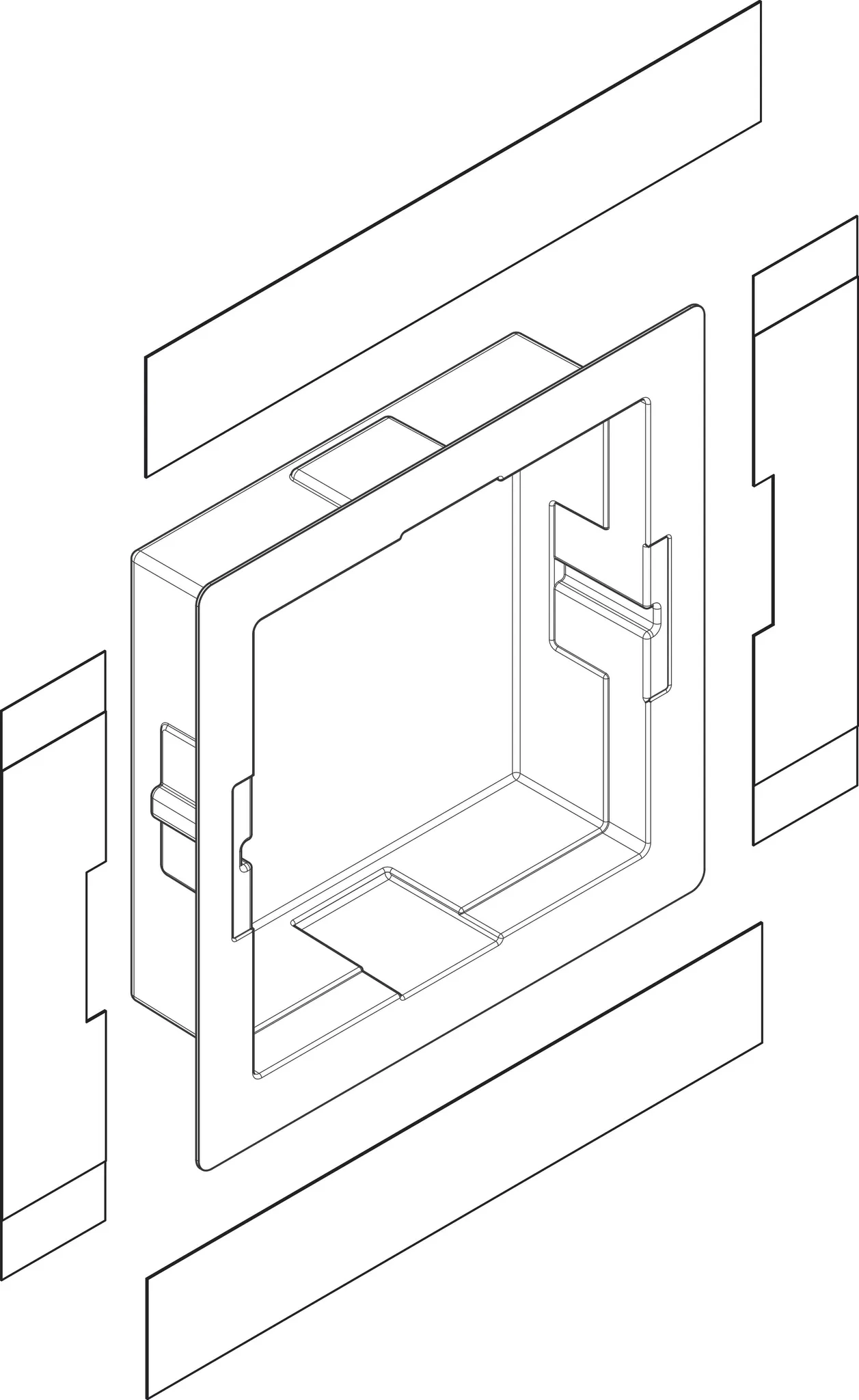 Hansgrohe Black Box Wandnische 30x30x10 Hansgrohe Black Box Wandnische 30x30x10