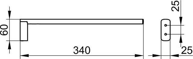 Edition 400 Handtuchhalter 340 mm verchromt Handtuchhalter Edition 400 11522,fest 1-tlg., 340 mm, verchromt Edition 400 Handtuchhalter 340 mm verchromt Handtuchhalter Edition 400 11522,fest 1-tlg., 340 mm, verchromt