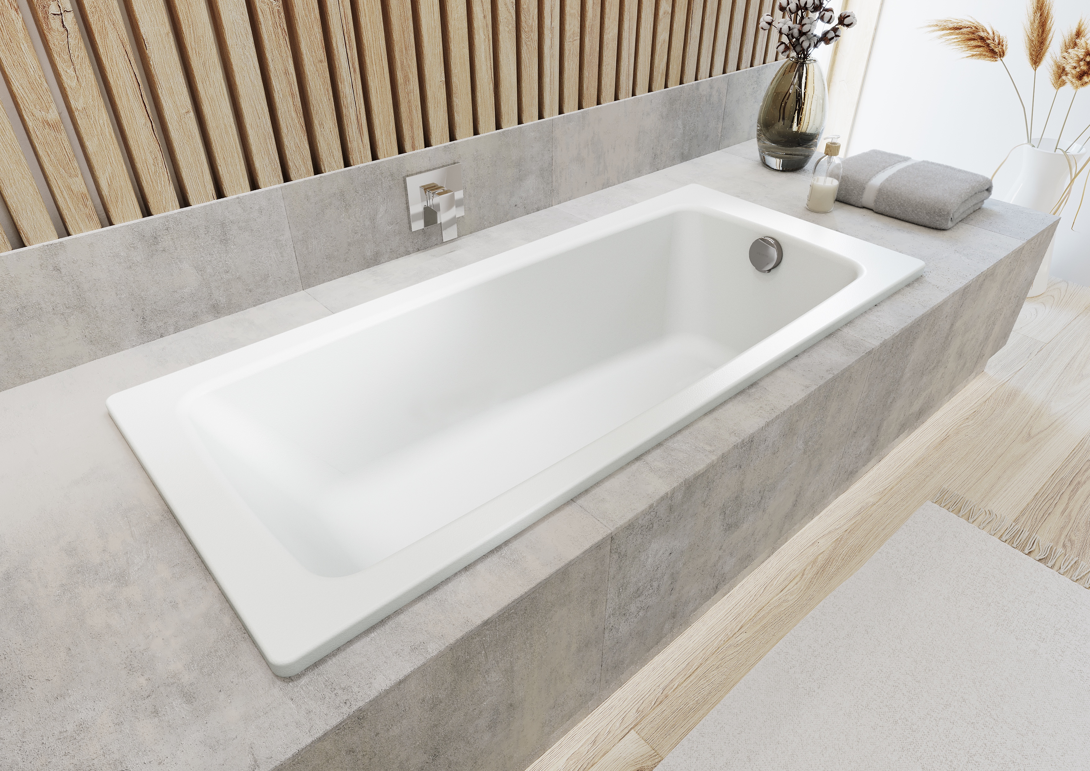 Kaldewei rechteck Badewanne „Cayono“ 170 × 75 cm in alpinweiß, / 