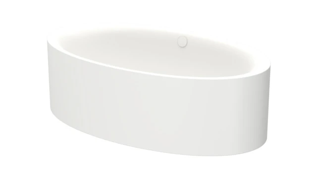 Bette oval Badewanne „BetteEve Oval Silhouette“ 180 × 100 cm in Snow