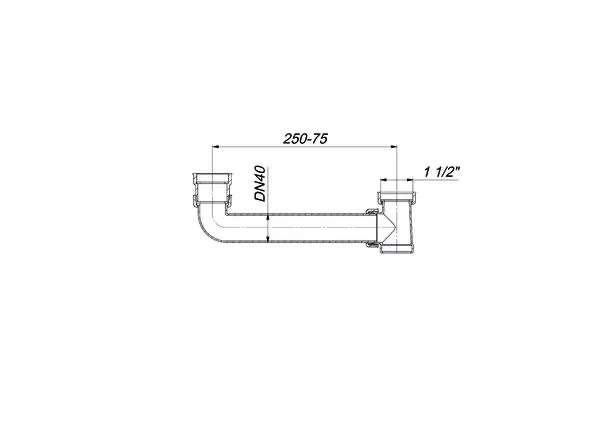 Ablaufverbindung 020, 1 1/2″ Ablaufverbindung 020, 1 1/2″
