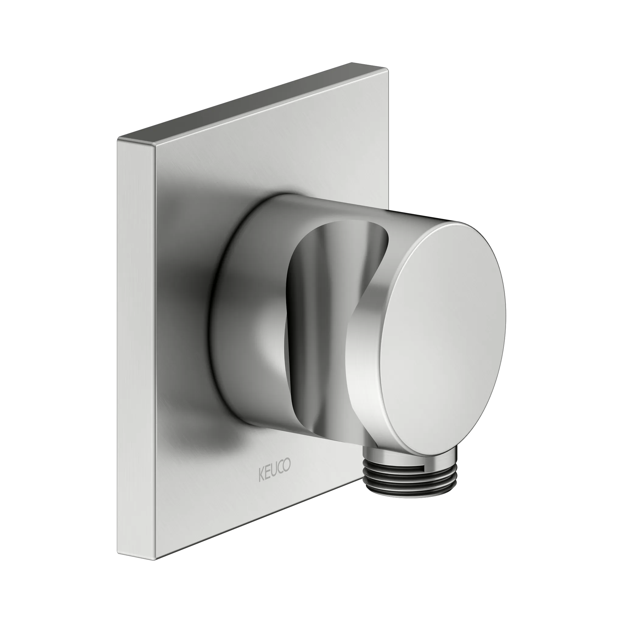 KEUCO IXMO Schlauchanschluss mit Brausehalter eckig Edelstahl-finish KEUCO IXMO Schlauchanschluss mit Brausehalter eckig Edelstahl-finish