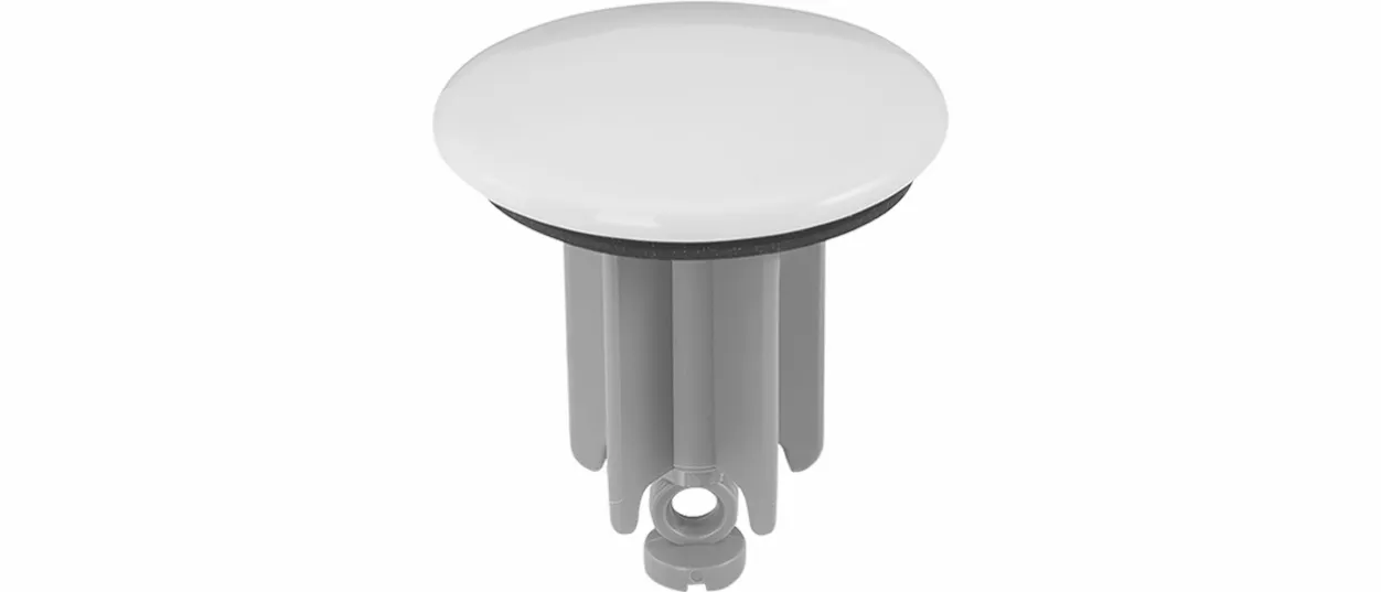 Excenterstopfen 1 1/4″ Universal Keramikoberfläche Alpin weiß 65 mm Excenterstopfen 1 1/4″ Universal Keramikoberfläche Alpin weiß 65 mm