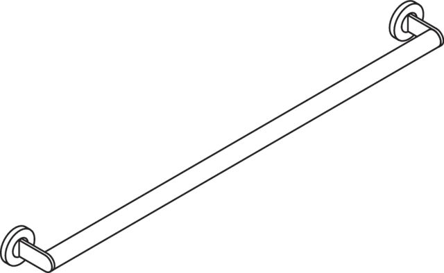 Haltegriff mobil, Edelstahl, pulverbeschichtet, Achsmaß 900 mm, Durchmesser 32 mm, in Farbe DC (Schwarz tiefmatt) Haltegriff mobil, Edelstahl, pulverbeschichtet, Achsmaß 900 mm, Durchmesser 32 mm, in Farbe DC (Schwarz tiefmatt)