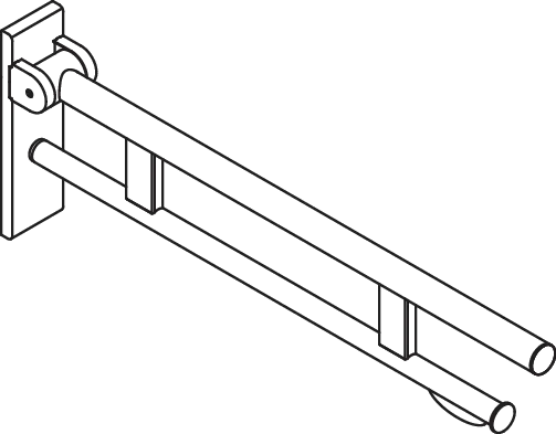 HEWI Stützklappgriff „System 900“ HEWI Stützklappgriff „System 900“