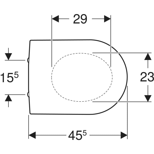 Geberit WC-Sitz ehemals Keramag „Renova Plan“ in weiß alpin, Soft Closing, Befestigung von oben Geberit WC-Sitz ehemals Keramag „Renova Plan“ in weiß alpin, Soft Closing, Befestigung von oben