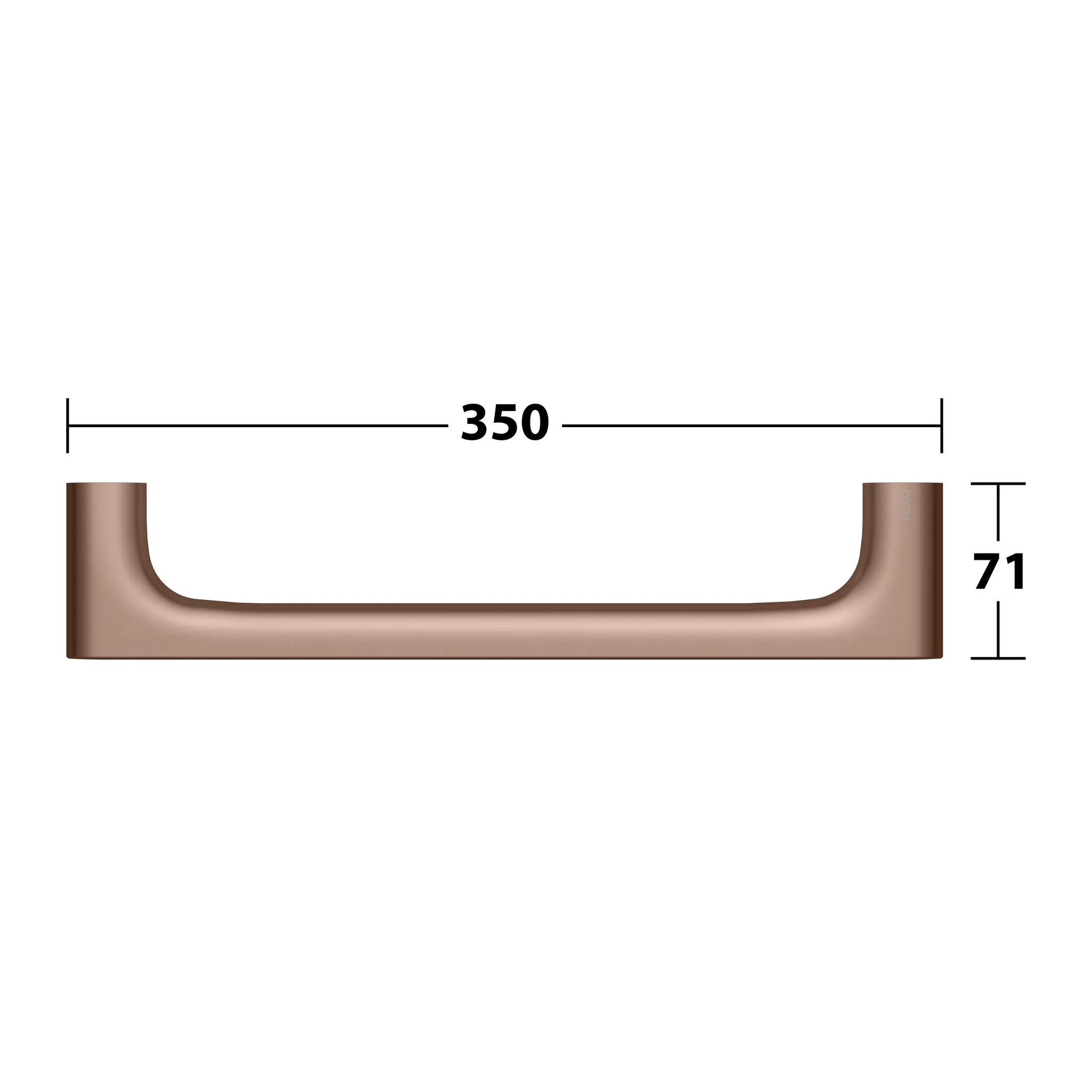 Edition 400 Haltegriff 350 mm Rotgold gebürstet