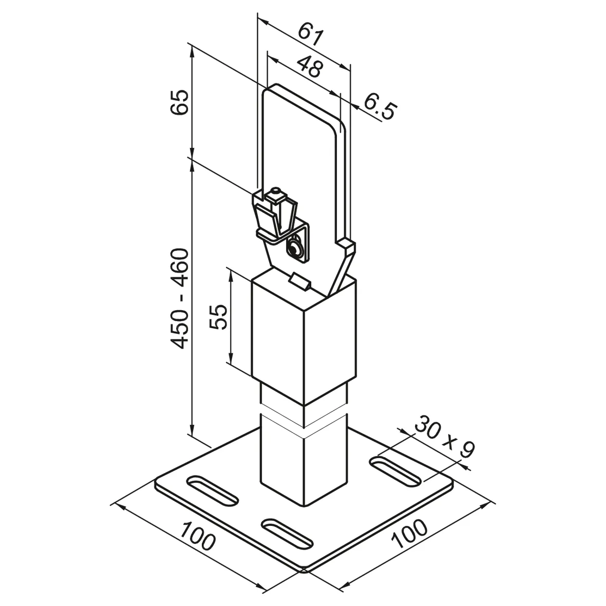 Zubehör Fußkonsole FMORV 45-R2, Sonder-Lack