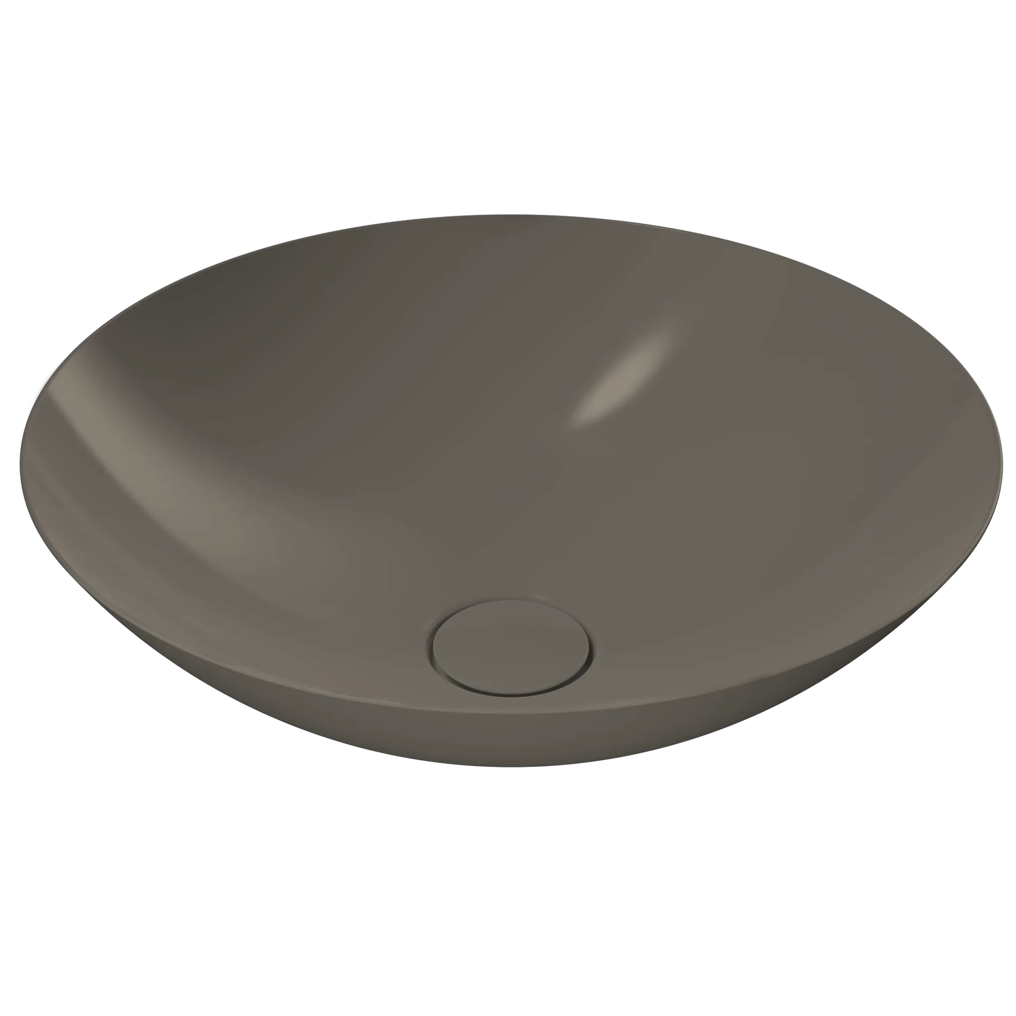 Waschtischschale 45 × 15,3 cm in warm grey 60, mit Perl-Effekt