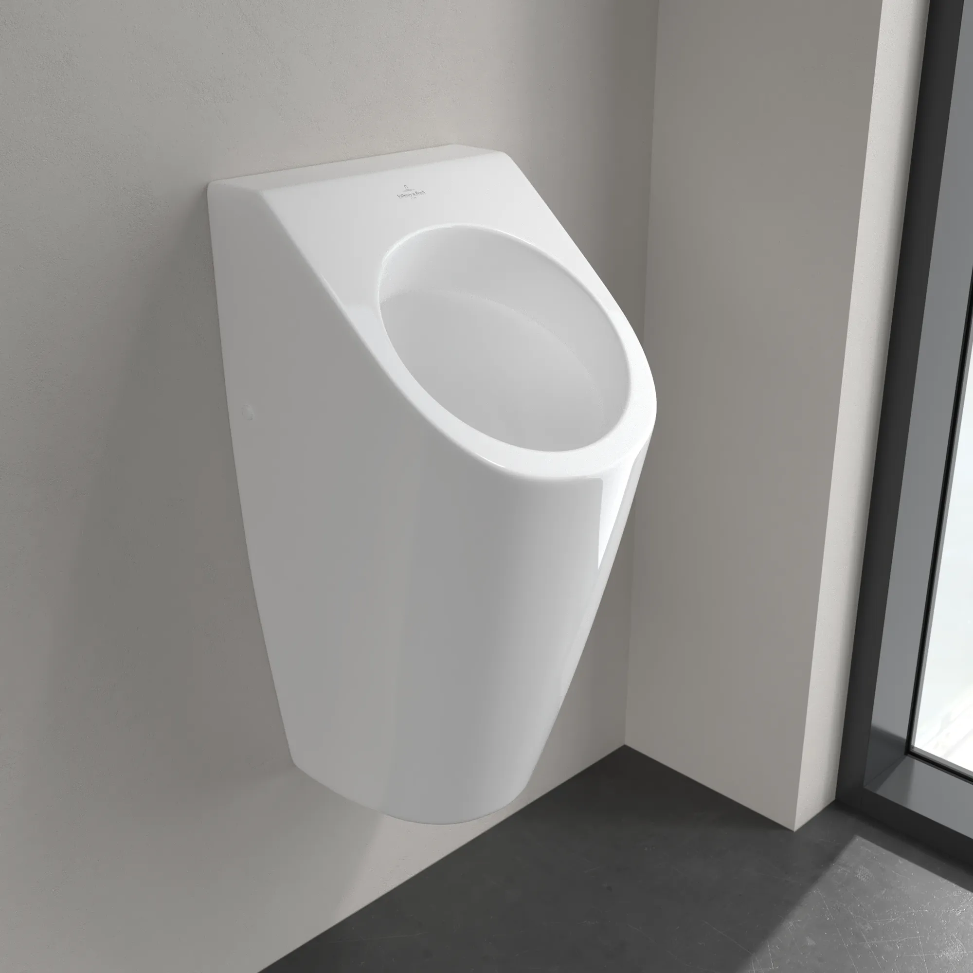 Villeroy & Boch Absaug-Urinal Architectura 558605, oval, weiß Alpin, 325 x 355 mm, Höhe 680 mm, verdeckter Ablauf und Zulauf Villeroy & Boch Absaug-Urinal Architectura 558605, oval, weiß Alpin, 325 x 355 mm, Höhe 680 mm, verdeckter Ablauf und Zulauf