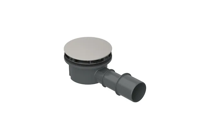 Compact+, seitlich - 0,5 l/s, Ab- und Überlauf, Duschwanne, Duschfläche, 225x115x85 mm, Weiß, Kunststoff