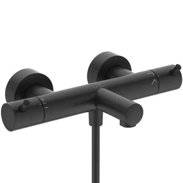 Ideal Standard Ceratherm T125 Badethermostat Aufputz Silk Black Ideal Standard Ceratherm T125 Badethermostat Aufputz Silk Black