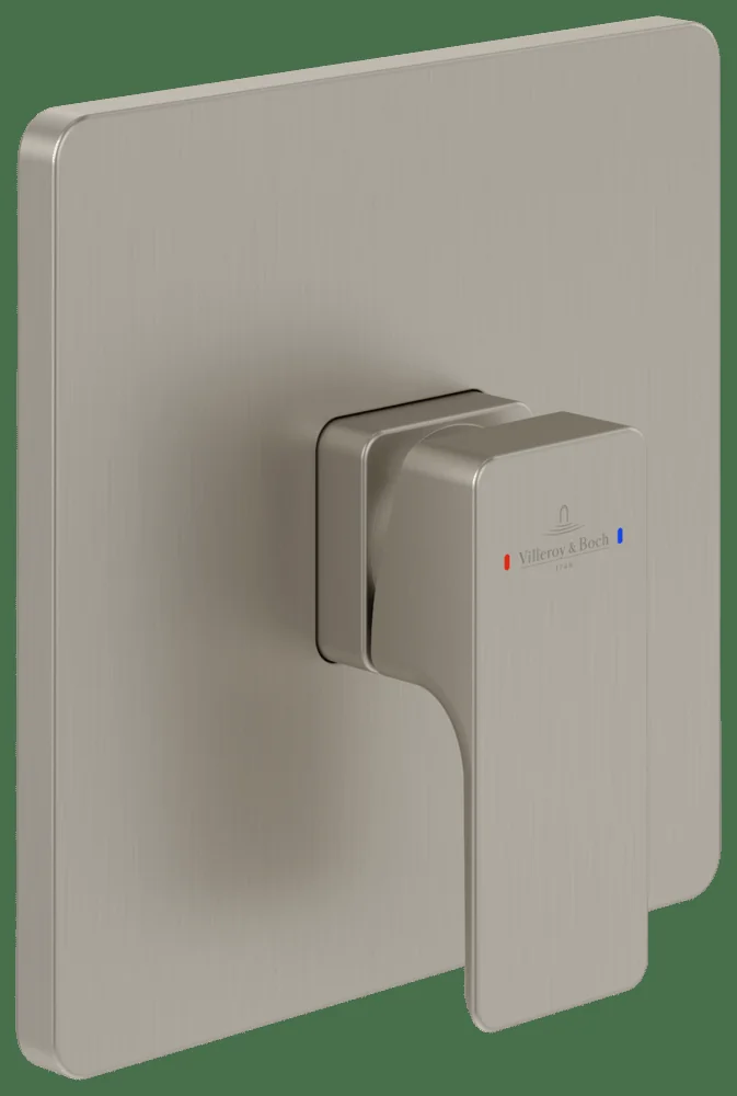 Villeroy & Boch Subway 3.0 Unterputz-Einhebel-Armatur, 165x165x51 mm, Brushed Nickel Matt