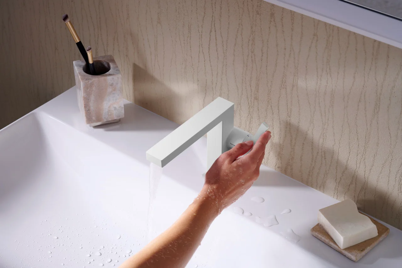 Hansgrohe Xelu Q Waschtisch, weiß, 800x480 mm, wandhängend, mit Hahnloch, ohne Überlauf, SmartClean Glasur