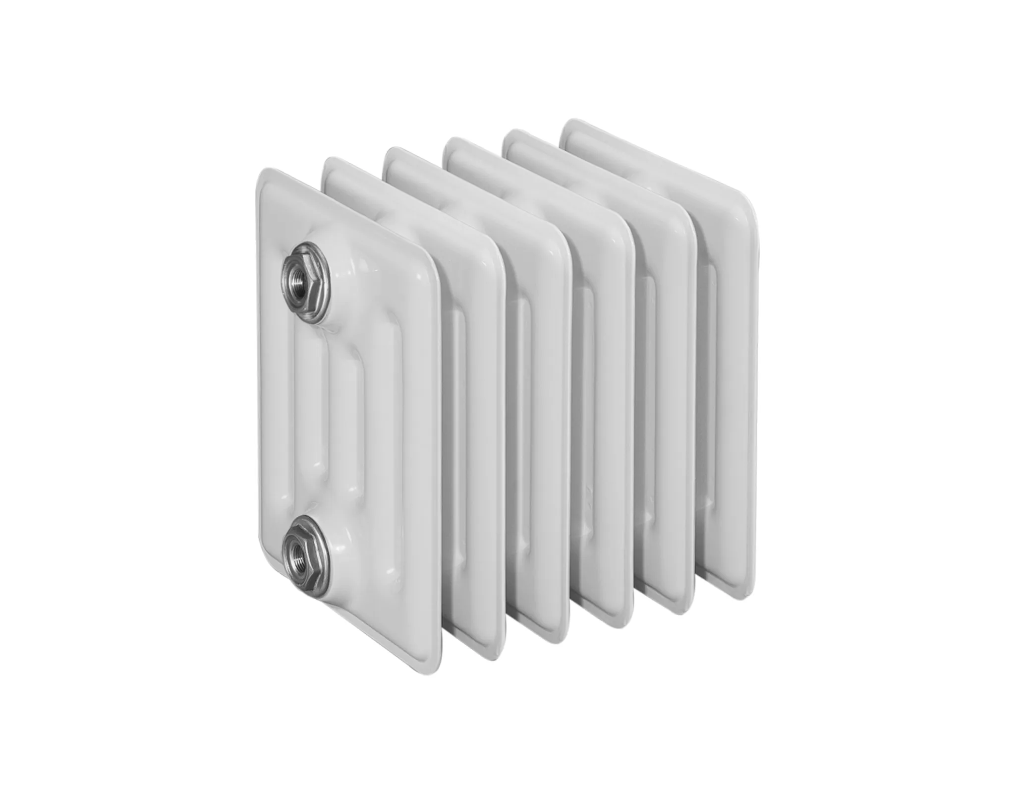 Beispielbild eines Heizkörpers mit 6 Gliedern ASW DIN-Stahlradiator HG-TEC 22 Glieder Nabenabstand 200 mm 1100 x 300 x 250 mm in grundiert