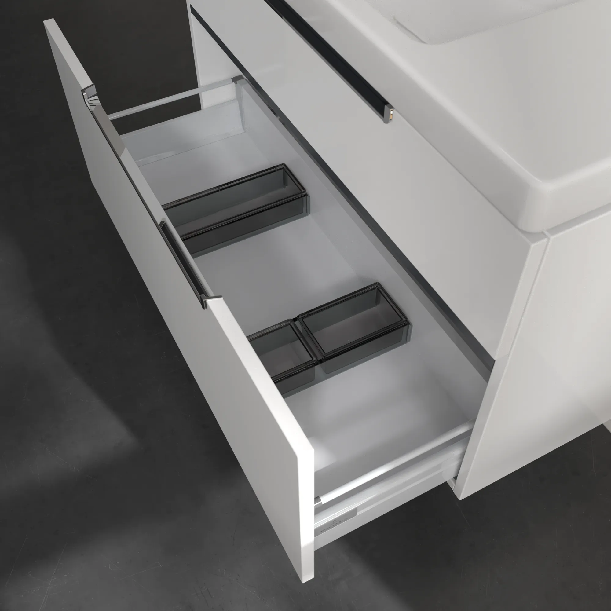 Villeroy & Boch Subway 2.0 Waschbeckenunterschrank Glossy White 987x590x449 mm