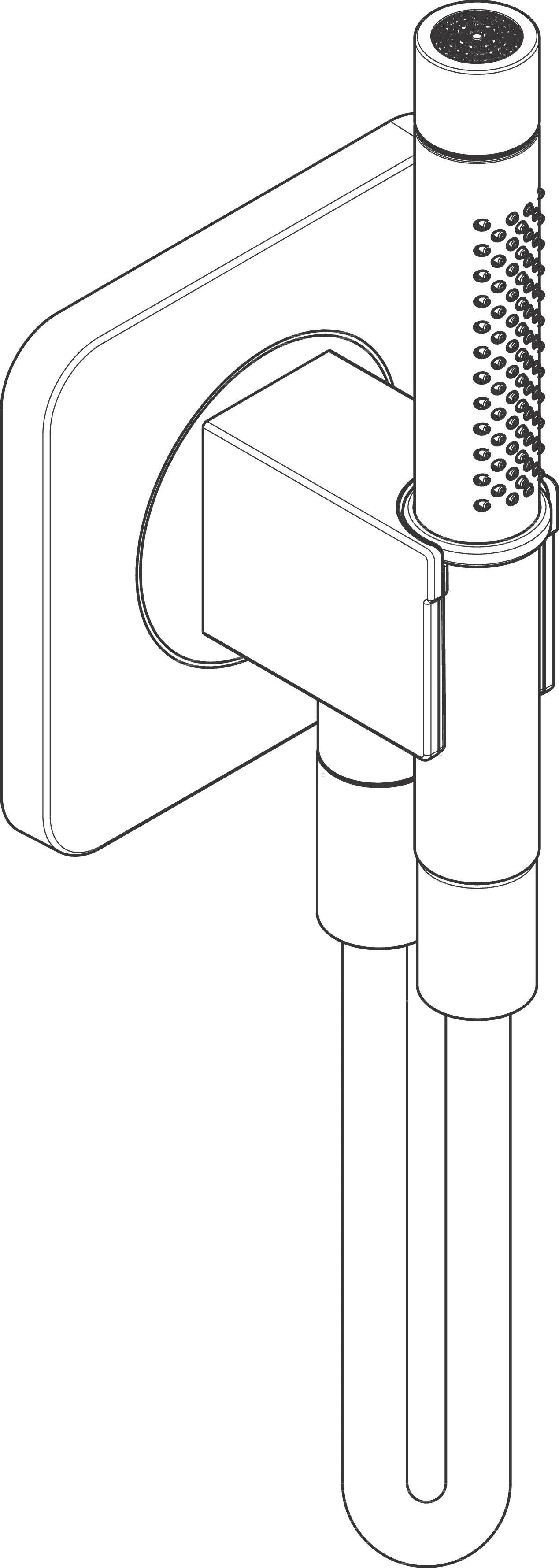 Hansgrohe AXOR Citterio C Portereinheit 120/120 softsquare mit Stabhandbrause 2jet, Chrom, Brausekopf 68 x 24 mm, Schlauchlänge 1.250 mm Hansgrohe AXOR Citterio C Portereinheit 120/120 softsquare mit Stabhandbrause 2jet, Chrom, Brausekopf 68 x 24 mm, Schlauchlänge 1.250 mm