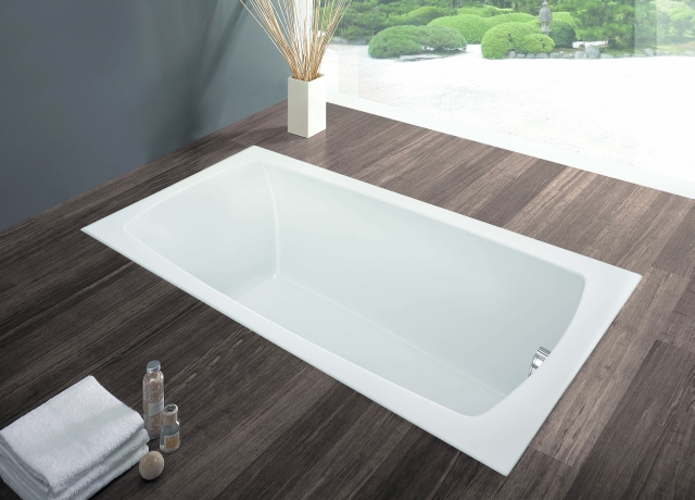 Hoesch Badewanne „Largo“ rechteck 170 × 90 cm in 