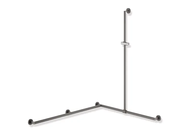 HEWI Duschhandlauf System 900 PG56, Edelstahl, pulverbeschichtet, Dunkelgrau Perlglimmer tiefmatt HEWI Duschhandlauf System 900 PG56, Edelstahl, pulverbeschichtet, Dunkelgrau Perlglimmer tiefmatt