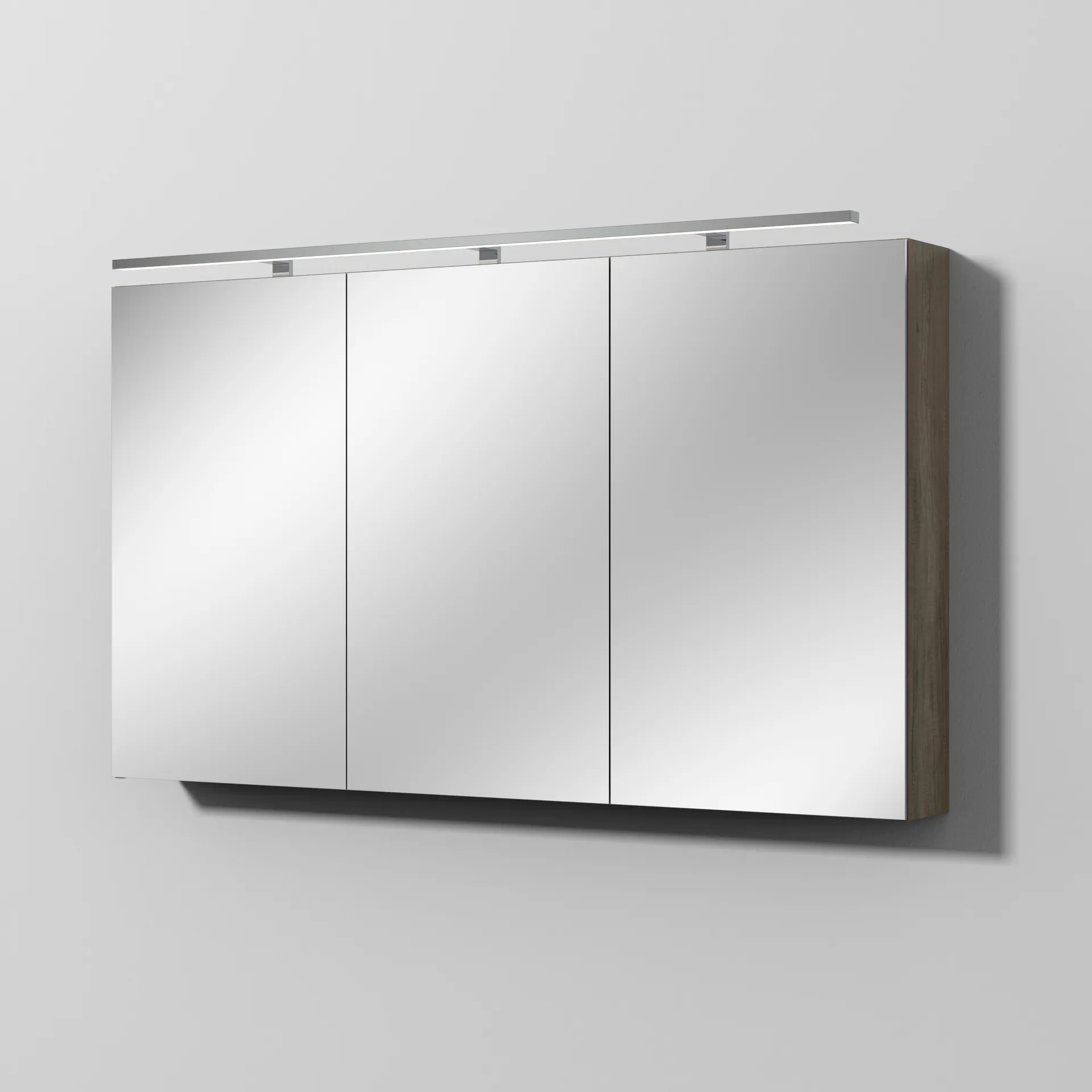 Sanipa Spiegelschrank „Milla“ 130 × 75 × 14,9 cm in Eiche Nebraska